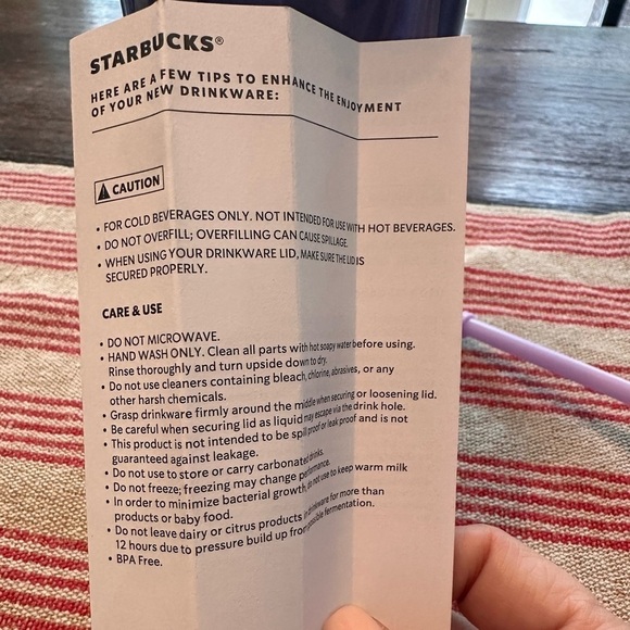⭐️Starbucks⭐️ 24 oz Gorgous Ombré Purple Cold Cup Tumbler NWT - Picture 6 of 6